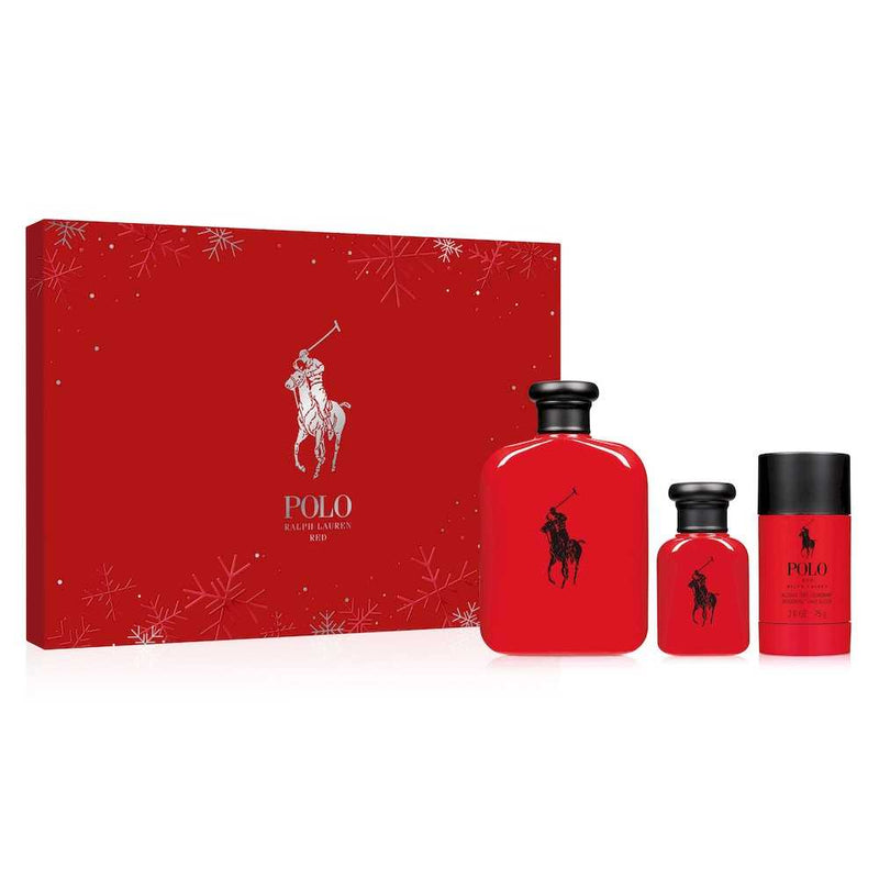 Polo Red para hombre / SET - 125 ml Eau De Toilette Spray