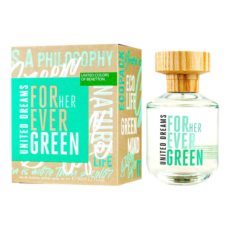 United Dreams Forever Green para mujer / 80 ml Eau De Toilette Spray