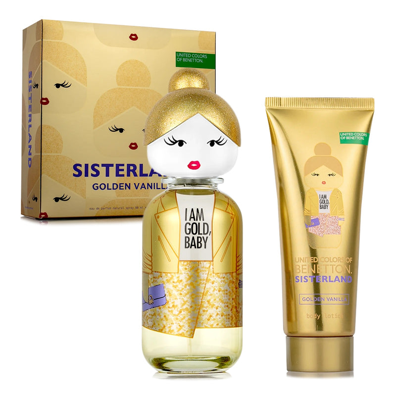 Sisterland Golden Vanilla para mujer / SET - 80 ml Eau De Parfum Spray