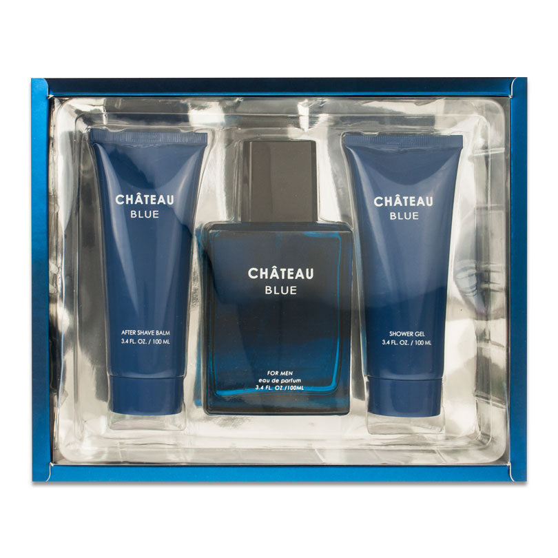 SET - Sandora Chateau Blue by Sandora Collection for men Eau De Parfum  Spray 100 ml